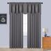 CUH Privacy UV Protection Blackout Curtain Window Living Room Energy Efficient Valance Solid Color Thermal Insulated Bedroom Rod Pocket Deep Gray-Curtains W:52 x H:84 / 132cm*213cm-2PCS