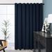 Deconovo Thermal Insulated Blackout Drapes for Sliding Glass Doors - Wide Width Grommet Energy Efficient Drapes for Hotel (100W X 95L Inch Navy Blue 1 Panel)