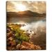 Design Art Beautiful Lake with Rocky Shore Photographic Print on Wrapped Canvas