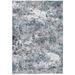 HomeRoots 475319 5 x 8 ft. Abstract Galaxy Area Rug Grey & Blue