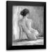 Harper Ethan 12x14 Black Modern Framed Museum Art Print Titled - Figure in Black and White I