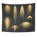 ZEALGNED Creative Glow Light Effect Stars Bursts Sparkles Black Wall Art Hanging Tapestry Home Decor for Living Room Bedroom Dorm 60x80 inch