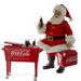 Kurt Adler 10.5-Inch Coke Santa with Cooler Table Piece