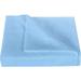 900 Thread Count 3 Piece Flat Sheet ( 1 Flat Sheet + 2- Pillow cover ) 100% Egyptian Cotton Color Light Blue Solid Size California King