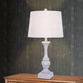 Fangio Lighting 28 inch Resin Table Lamp in Cool Grey Finish