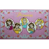 Mybecca Kids Rug Five Princess in Pink Area Rug 3 x 5 Children Area Rug for Playroom & Nursery - Non Skid Gel Backing 39 x 58 (3 Ft. 3 In. X 4 Ft. 10 In.)