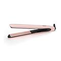 BaByliss Rose Blush 235C Hair Straighteners, Extra-long titanium ceramic plates for smooth gliding, Ultra-fast heat up, 13 heat settings up to 235°C, pink