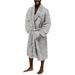 Men's The Northwest Group Gray New England Patriots Sherpa Bath Robe