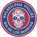 Philadelphia Phillies 12'' Sugar Skull Circle Sign