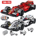 Voiture de sport technique Formula F1 à module élevé véhicule de course super rapide briques MOC