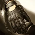 Gants de moto en cuir vintage pour Honda moto d'équitation motard de protection homme moto de