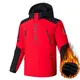 Parka chaude à capuche pour homme manteau en peluche noir coupe-vent grande taille 9XL automne