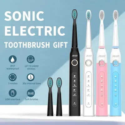Seago-Brosse à dents électrique Xenon 507 pour adultes soins bucco-dentaires blanchiment des