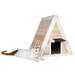 Tucker Murphy Pet™ Curbelo Outdoor Cat Houses & Condo Solid Wood in Brown | 21 H x 20 W in | Wayfair D01207F22D0D4098BD2095033AD1DAB0