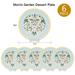 STP Goods Morris Garden Bone China Dessert Plate Set of 6 - 7.5"