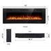 Modern Recessed Wall-mounted Multicolor LED Electric Fireplace