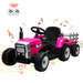 EastVita Kids Powered Ride on Ones 12V Ride on Car Toddler Riding Driven Electric Tractor Large Manned Ride on Toys Farm Simulation Driving with Remote Control/7-led /Horn/MP3 Player