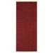 Hand Woven Flat Weave Kilim Wool Area Rug Solid Burgundy D00111