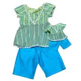 Matching Shorts and Top Girl and Dolls Clothes Size 10 1/2