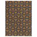 Hand Tufted Wool Wool Area Rug Contemporary Gold Blue K00723
