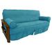Latitude Run® Hiroto T-Cushion Futon Slipcover, Polyester in Green/Blue | 9 H x 75 W x 54 D in | Wayfair 40E67E94E56F42F7A00374F4626D6687