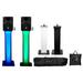 (2) Rockville RPG8BT 8 Powered 400 Watt DJ Speakers w/ Bluetooth+Totem Stands