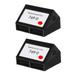 PrinterDash Compatible Replacement for Pitney Bowes E700/E707/E745/E747/G700 Red Postage Meter Inkjet (2/PK) (769-0_2PK)