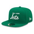 Men's New Era Kelly Green York Jets Script Original Fit 9FIFTY Snapback Hat