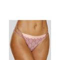 String LASCANA "Belinda", Damen, Gr. 36/38, bunt (rosa, pfirsich), Obermaterial: 61% Polyamid, 26% Polyester, 13% Elasthan, Unterhosen, aus schöner Satinware kombiniert mit Spitze