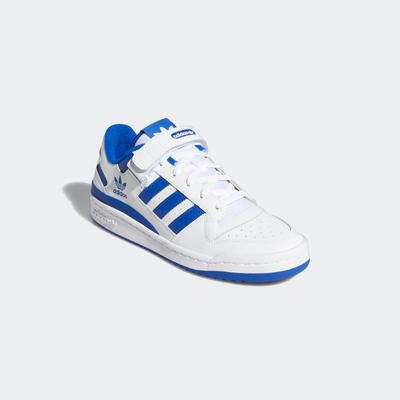 Sneaker ADIDAS ORIGINALS "FORUM LOW", Gr. 42,5, weiß (cloud weiß, cloud weiß, royal blau), Polyurethan, Synthetik, sport