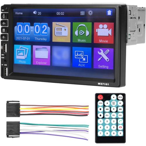 Einzel-DIN-Autoradio 7-Zoll-LCD-Touchscreen-Monitor bt MP5-Player