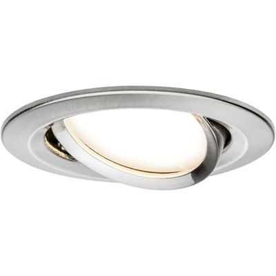 Paulmann - 93877 Coin Slim LED-Einbauleuchte led led fest eingebaut 6 w Eisen (gebürstet)