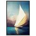 Oliver Gal Sailing Golden - Graphic Art on Canvas in Gray | 46 H x 31 W x 1.8 D in | Wayfair 46201_30x45_CANV_BFL