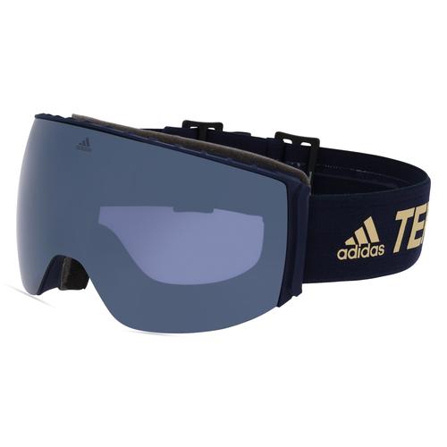 Adidas SP0053 Unisex-Skibrille Vollrand Monoscheibe Kunststoff-Gestell, schwarz