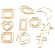 Breloques dorées en acier inoxydable 50 pièces/lot connecteur pendentif bricolage pour bijoux