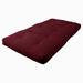 Twin Medium Firm 6" Memory Foam Mattress - Red Barrel Studio® Charneco Renewal Futon red | 39 H x 75 W 6 D in Wayfair