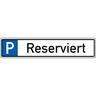 Schild I Parkplatzreservierungsschild Reserviert, mit Befestigungsset 1, 520x110mm