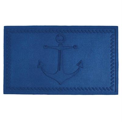 Blue Anchor Hog Mat 18X30 Floor Coverings by DII in Blue