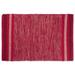 Variegated Red Handwoven Recycled Yarn Rug 2X3 Ft by DII in Red