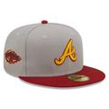 Men's New Era Gray/Red Atlanta Braves 2011 MLB All-Star Game Navy Undervisor 59FIFTY Fitted Hat