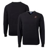 Men's Cutter & Buck Black Arkansas Razorbacks Lakemont Tri-Blend V-Neck Pullover Sweater