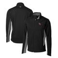 Men's Cutter & Buck Black Clemson Tigers Navigate Softshell Full-Zip Jacket