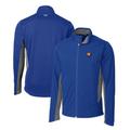 Men's Cutter & Buck Royal Illinois Fighting Illini Navigate Softshell Full-Zip Jacket