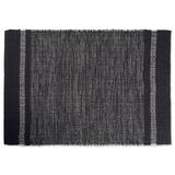 Variegated Gray Handwoven Recycled Yarn Rug 2X3 Ft by DII in Gray