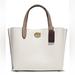 Coach Bags | Coach Willow Chalk Multi Colorblock Leather Tote 24 | Color: Cream | Size: Os