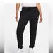 Nike Pants & Jumpsuits | Nike Pants Joggers Womens Nike Black Pants Pull On Athletic Joggers Size S New | Color: Black | Size: S