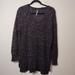 Free People Sweaters | Free People Dark Gray Knit Pullover Sweater Xs | Color: Black/Gray | Size: Xs