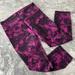 Lululemon Pants & Jumpsuits | Lululemon Printed Activewear Pants Purple 6 | Color: Black/Purple | Size: 6