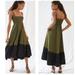Anthropologie Dresses | Anthropologie Flounced Corset Midi Dress - Mare Mare. Size L | Color: Black/Green | Size: L
