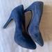 Jessica Simpson Shoes | Blue Suede Heels | Color: Blue | Size: 7.5